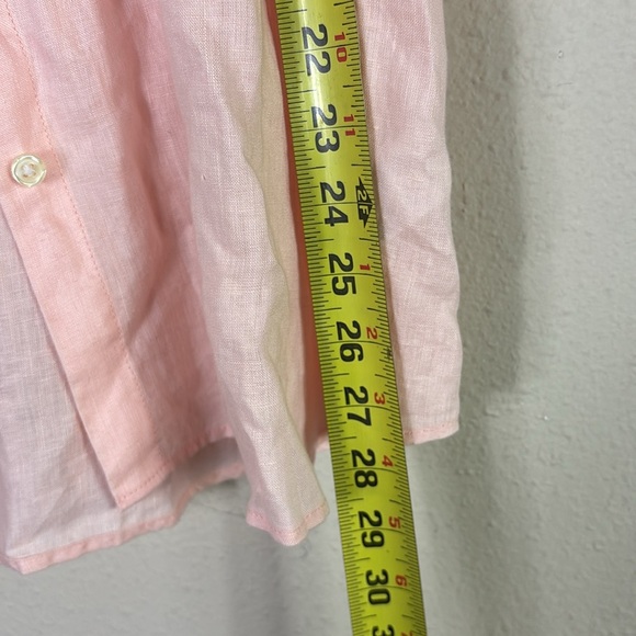 NWT Lord & Taylor Woman 100% Linen Button Down Tunic Shirt Bell Sleeves size 3X - Picture 7 of 10